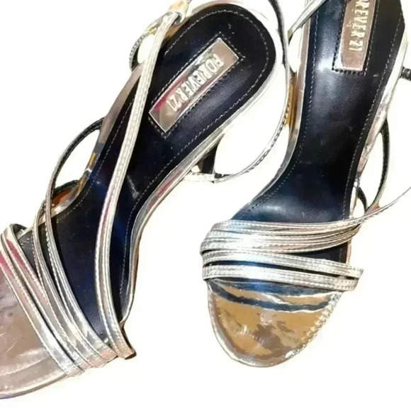 Forget 21 Gorgeous silver Strappy heel sandals - Picture 1 of 11